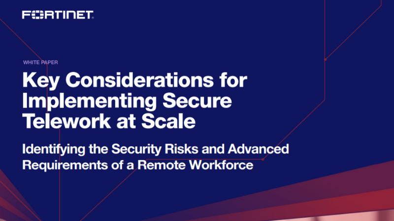 Key considerations for implementing secure telework at scale